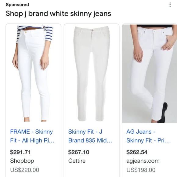 J Brand Denim - J Brand white jeans